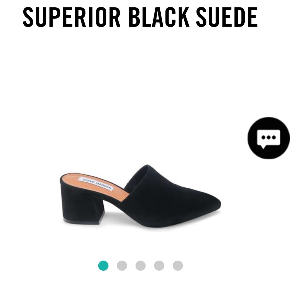 Steve Madden Superior Black Suede